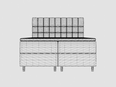 Montana Complete Bed Package Dark Gray 3D Модель