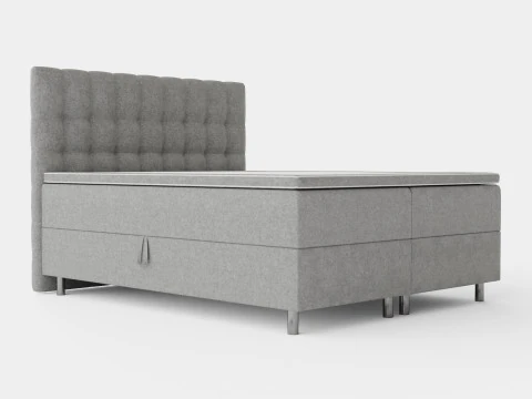 Pacote de cama completo Montana cinza claro Modelo 3D