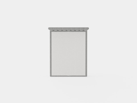 Montana Complete Bed Package Light Gray 3D Model