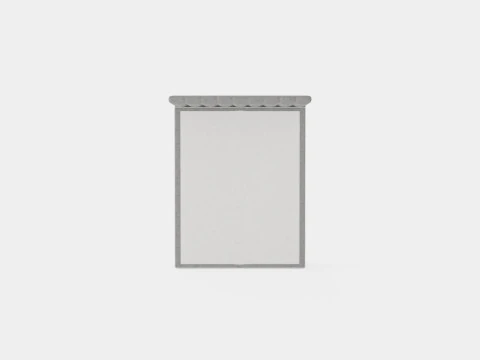 Montana Complete Bed Package Light Gray 3D Model