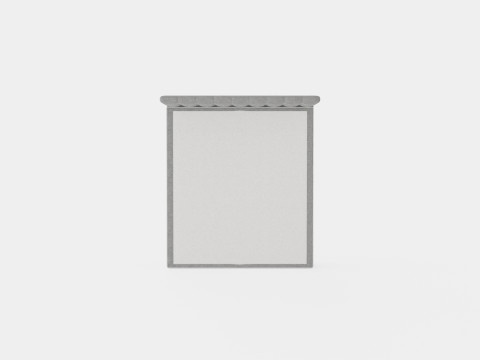 Montana Complete Bed Package Light Gray 3D Model