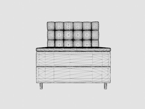 Montana Storage Bed Dark Gray Modèle 3D