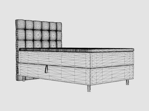 Montana Storage Bed Dark Gray Modèle 3D