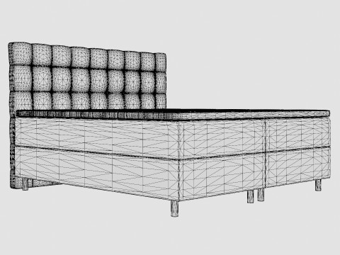 Montana Storage Bed Light Gray Modelo 3D