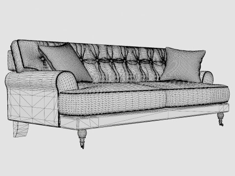Lite Ls06 Gr Sofa 3D Model