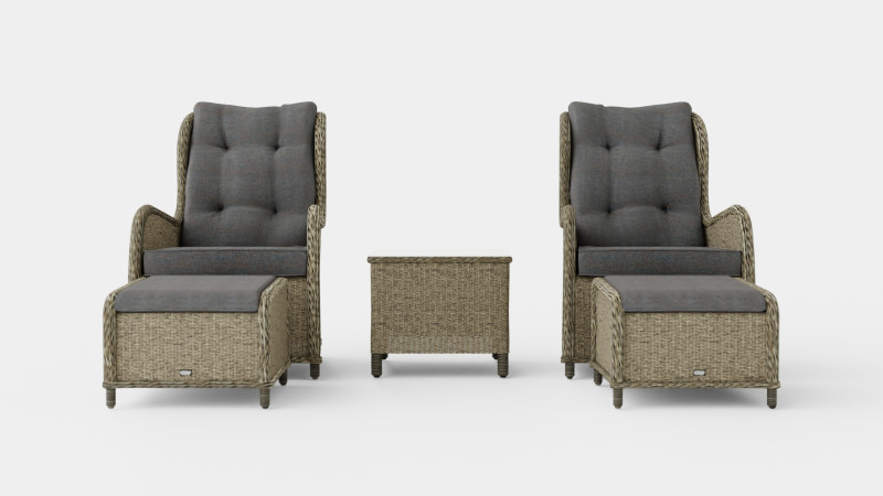 Marcus Cafe set With 2 Ear Patches With Footstool with Cushion 3D मॉडल .c4d .max .obj .3ds .fbx .stl .blend