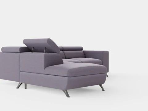 Corner Sofa Bed ALICO Left 3D Model