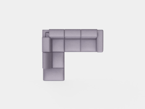 Corner Sofa Bed ALICO Left Model 3D