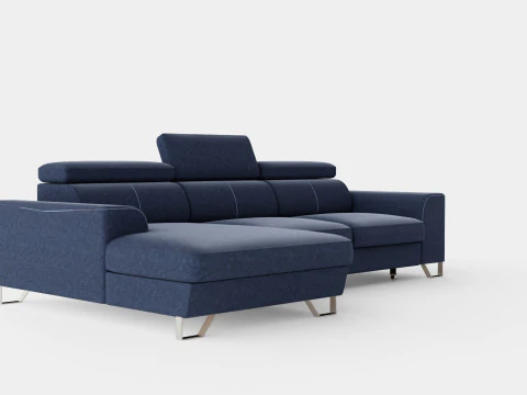 Corner Sofa Bed AUSTINO Left 3D Model