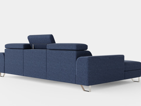 Corner Sofa Bed AUSTINO Left Modelo 3D