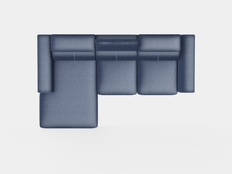 Corner Sofa Bed AUSTINO Left Modelo 3D