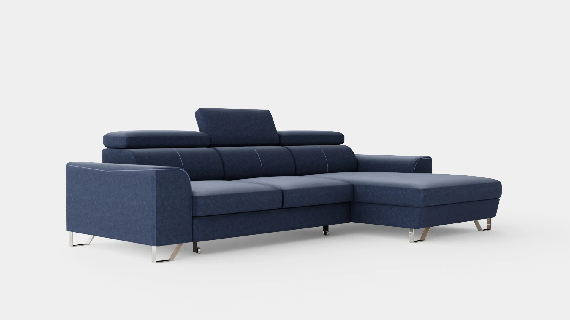 Corner Sofa Bed AUSTINO Right 3D Model .c4d .max .obj .3ds .fbx .stl .blend