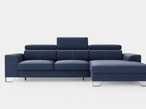 Corner Sofa Bed AUSTINO Right 3D Model