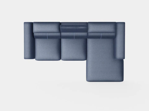 Corner Sofa Bed AUSTINO Right 3D Model