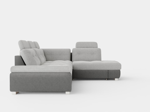 Corner Sofa Bed CALAMO 1 Grey Right 3D Модель
