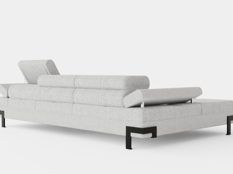 Corner Sofa Bed EMPORIO MINI Left Modelo 3D