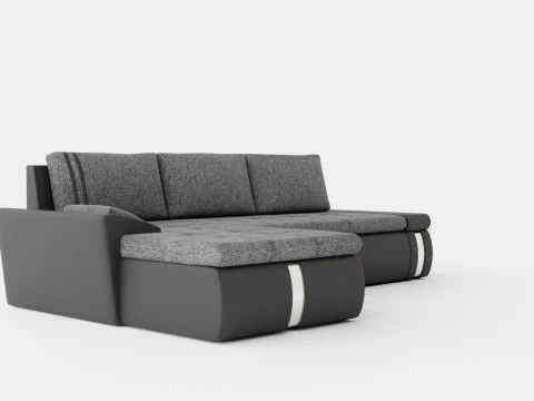 Corner Sofa Bed FADO MINI Left 3D Model