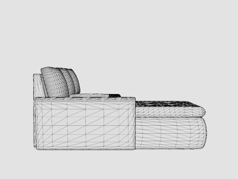 Corner Sofa Bed FADO MINI Left Modèle 3D