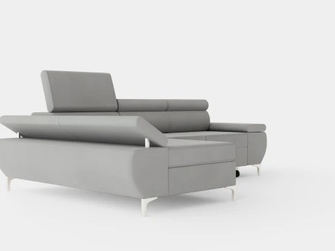 Corner Sofa Bed FLAME MINI Left 3D Model
