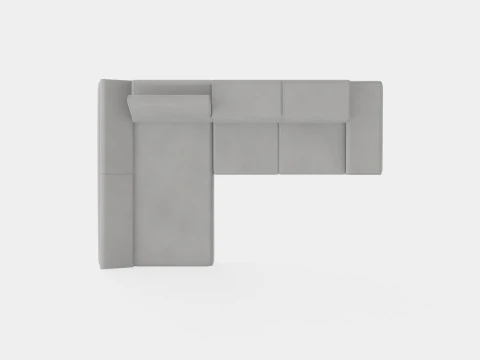 Corner Sofa Bed FLAME MINI Left 3D Model