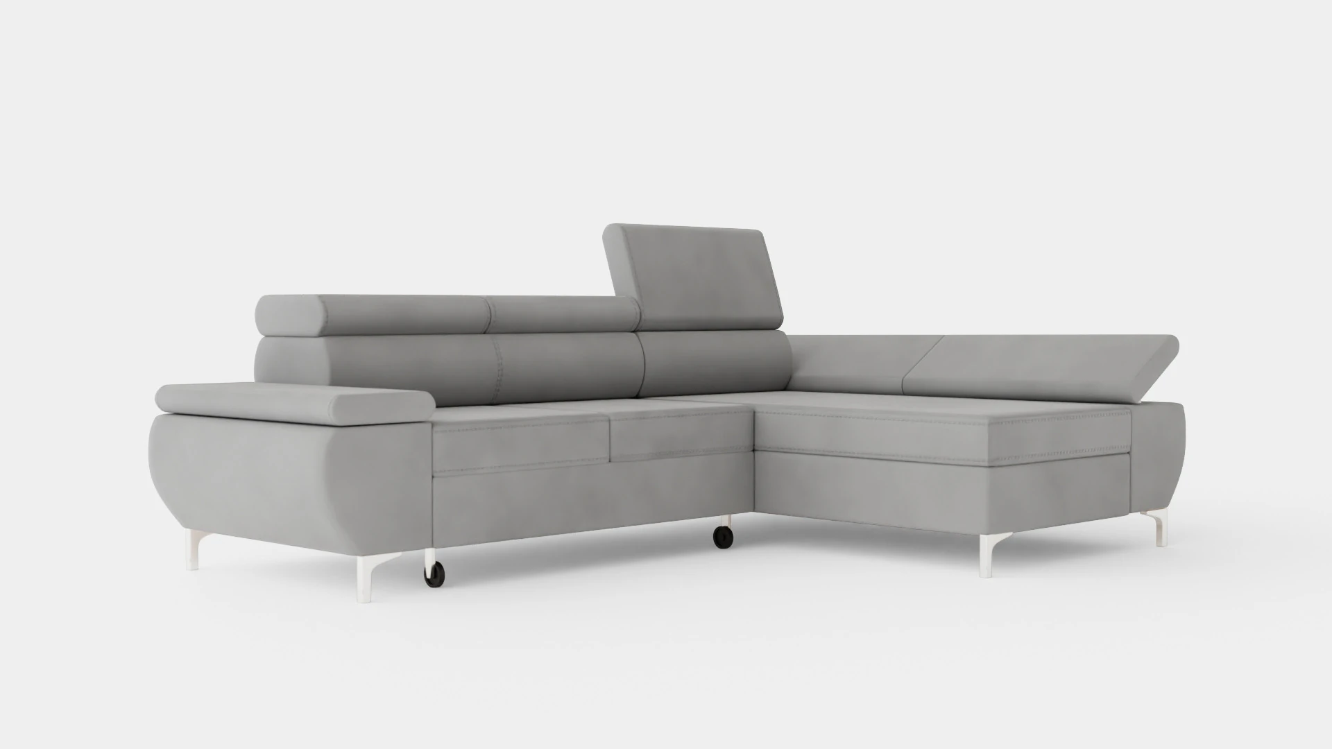 Corner Sofa Bed FLAME MINI Right 3D Model .c4d .max .obj .3ds .fbx .stl .blend