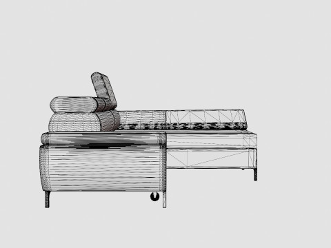 Corner Sofa Bed FLAME MINI Right 3D मॉडल