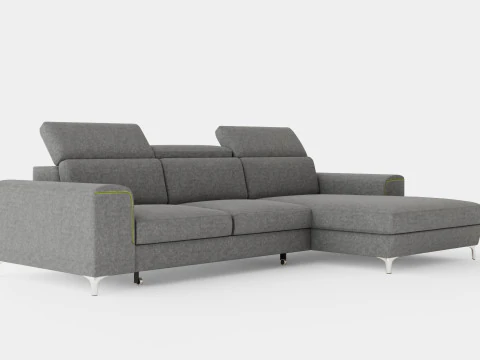 Кутовий Диван Ліжко GIFU Правий 3D Модель