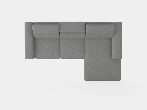 Corner Sofa Bed GIFU Right 3D Model