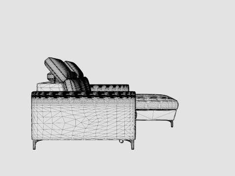 Corner Sofa Bed GIFU Right Modelo 3D