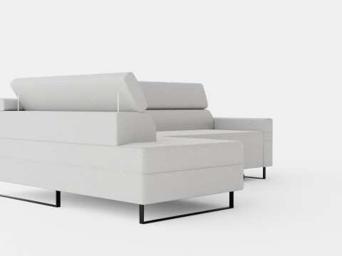 Corner Sofa Bed LIVIO Left 3D 모델