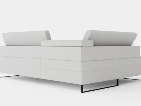 Corner Sofa Bed LIVIO Left 3D Model