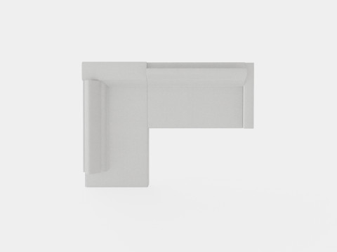 Corner Sofa Bed LIVIO Left 3D 모델