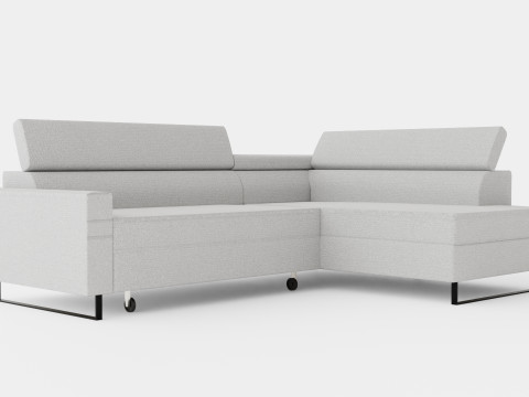 Corner Sofa Bed LIVIO Right 3D-Modell