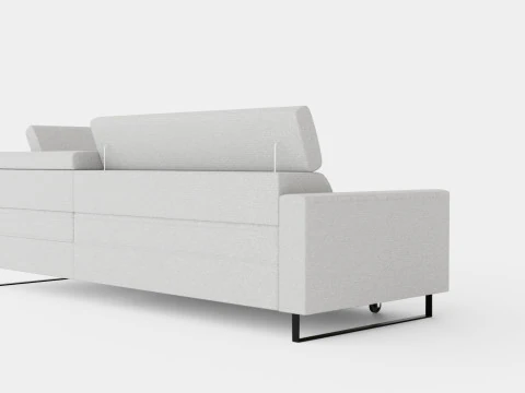 Corner Sofa Bed LIVIO Right 3D Model