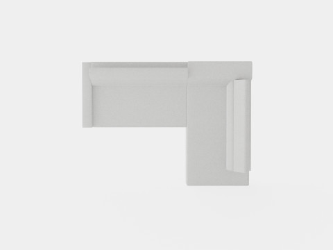 Corner Sofa Bed LIVIO Right 3D-Modell