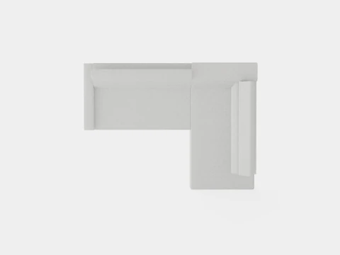 Corner Sofa Bed LIVIO Right 3D Model