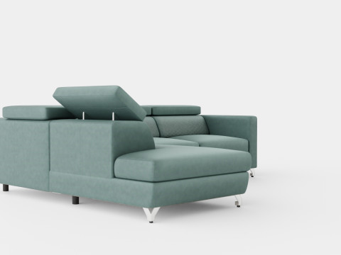 Corner Sofa Bed MANAMO Left 3D Model