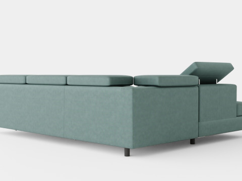 Corner Sofa Bed MANAMO Left 3D Model