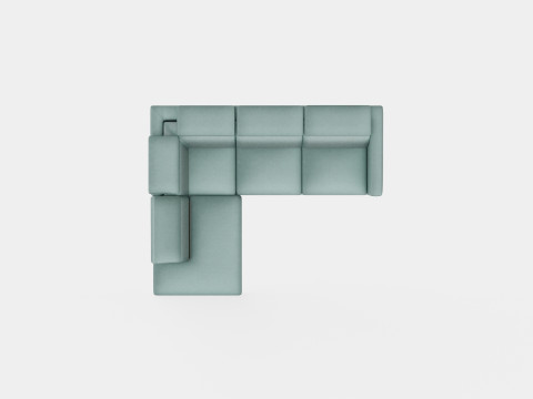 Corner Sofa Bed MANAMO Left 3D Model