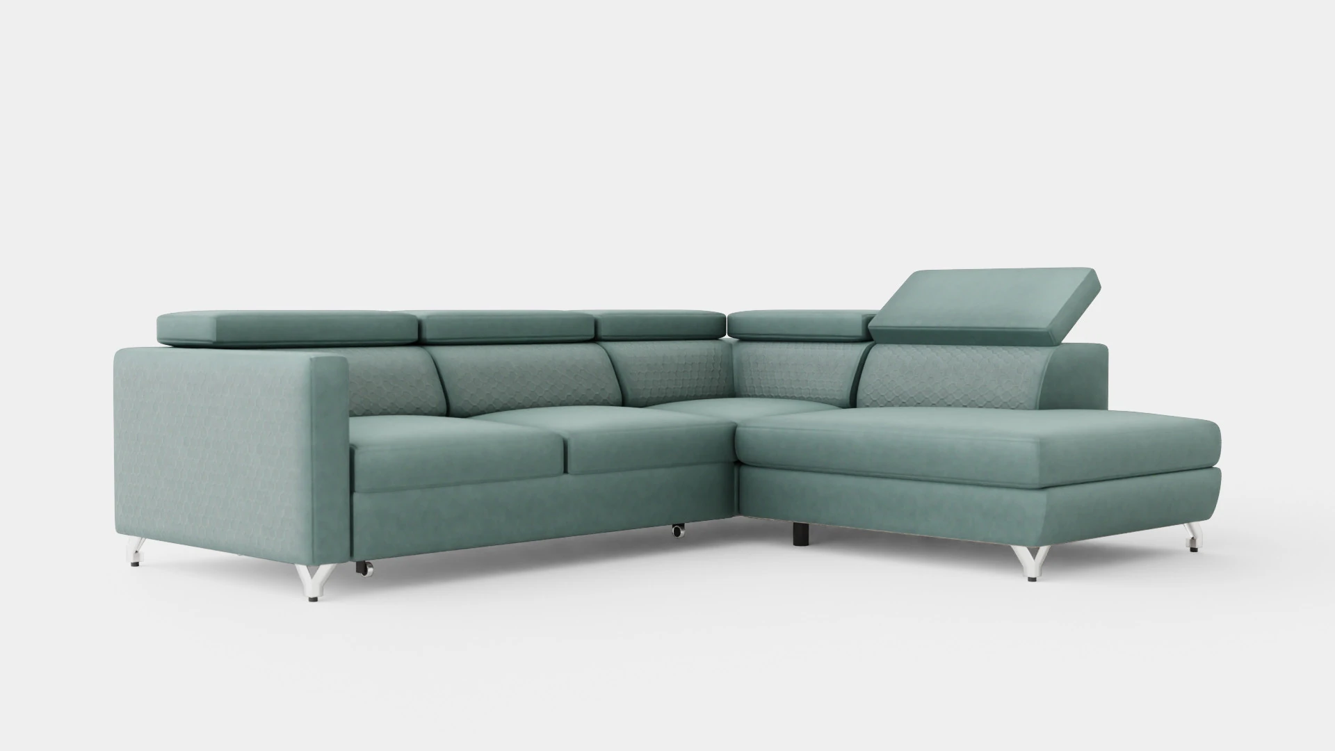 Corner Sofa Bed MANAMO Right 3D Model .c4d .max .obj .3ds .fbx .stl .blend 
