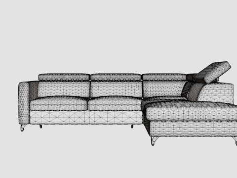 Corner Sofa Bed MANAMO Right 3D मॉडल