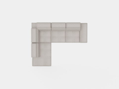 Corner Sofa Bed REGINI Left 3D-Modell