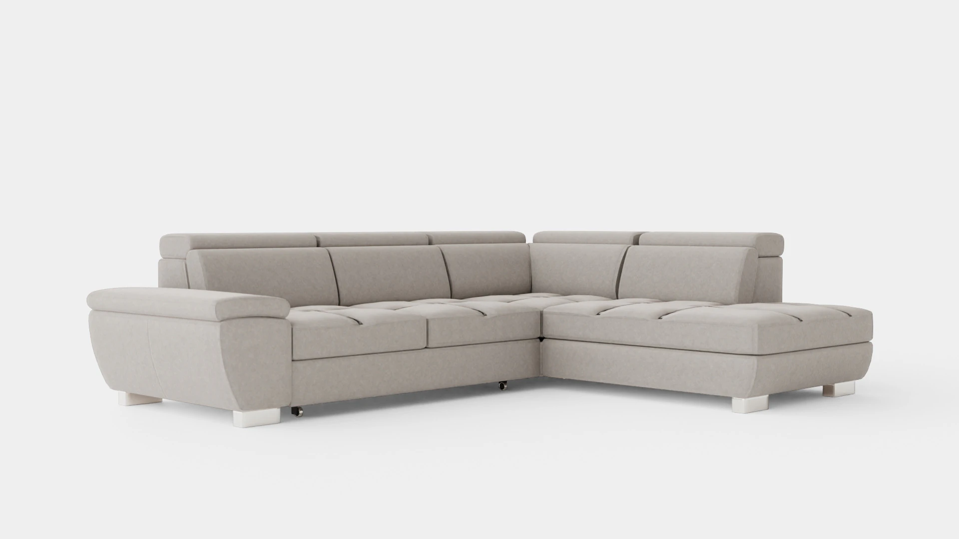 Corner Sofa Bed REGINI Right 3D Model .c4d .max .obj .3ds .fbx .stl .blend
