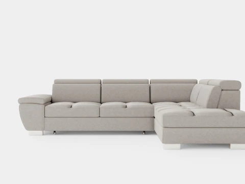Corner Sofa Bed REGINI Right 3D Model