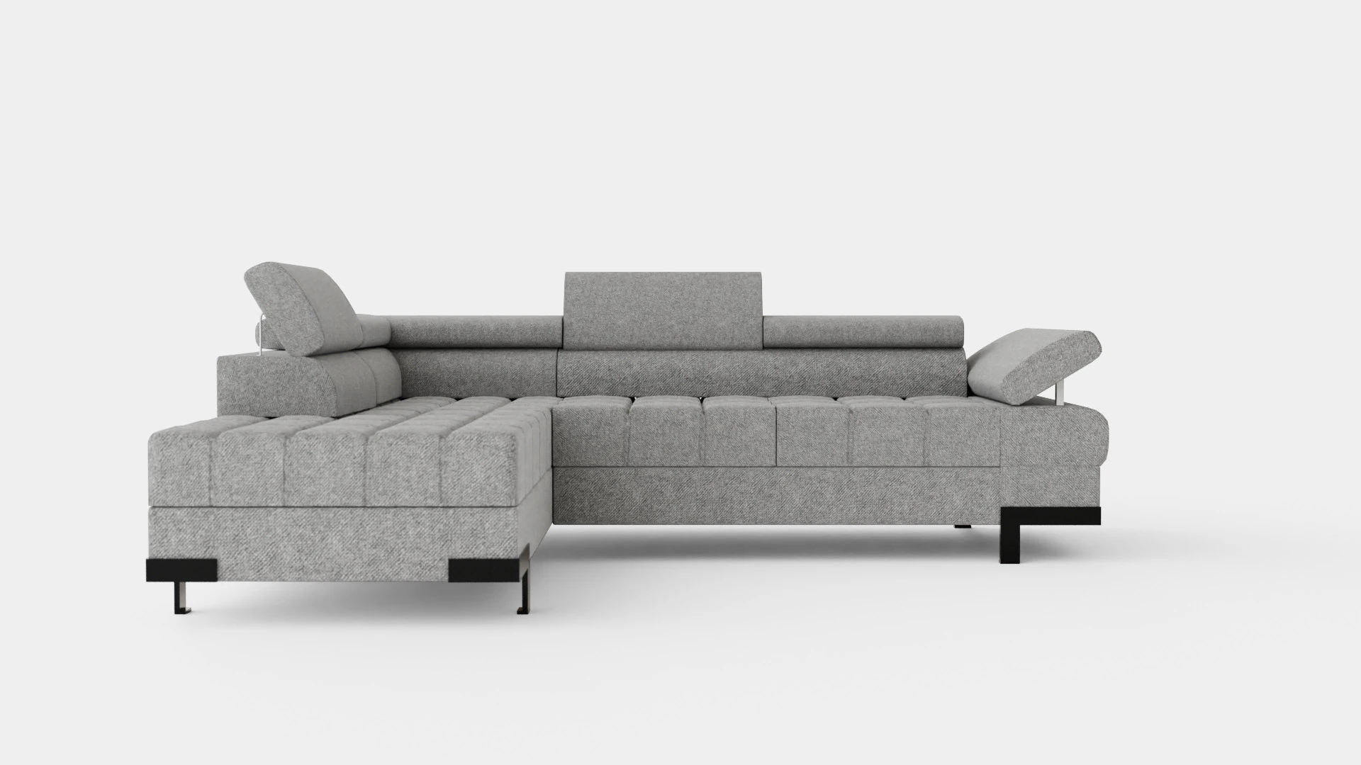 Corner Sofa Bed SELVA L Left 3D Model .c4d .max .obj .3ds .fbx .stl .blend