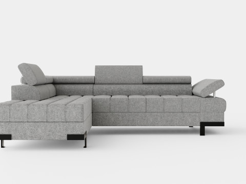 Corner Sofa Bed SELVA L Left 3D 모델