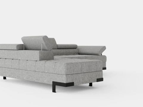 Corner Sofa Bed SELVA L Left 3D Model