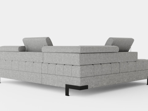 Corner Sofa Bed SELVA L Left Modèle 3D