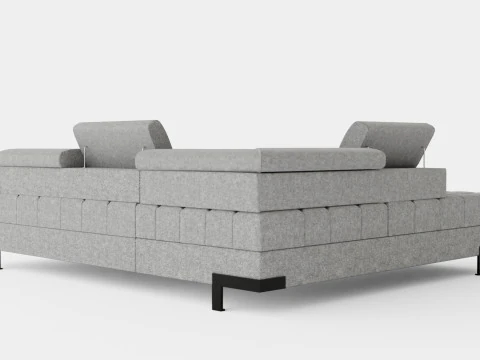 Corner Sofa Bed SELVA L Left 3D Model