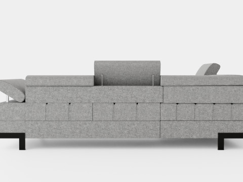 Corner Sofa Bed SELVA L Left Modèle 3D